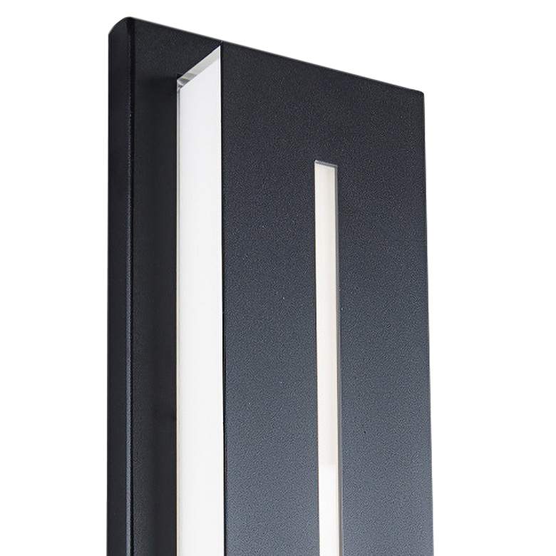 Image 4 Modern Forms Midnight 26" High Black LED Outdoor Wall Light more views