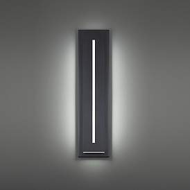 Image5 of Modern Forms Midnight 26" High Black LED Outdoor Wall Light more views