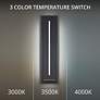 6_Modern Forms Midnight 26" High Black LED Outdoor Wall Light more views