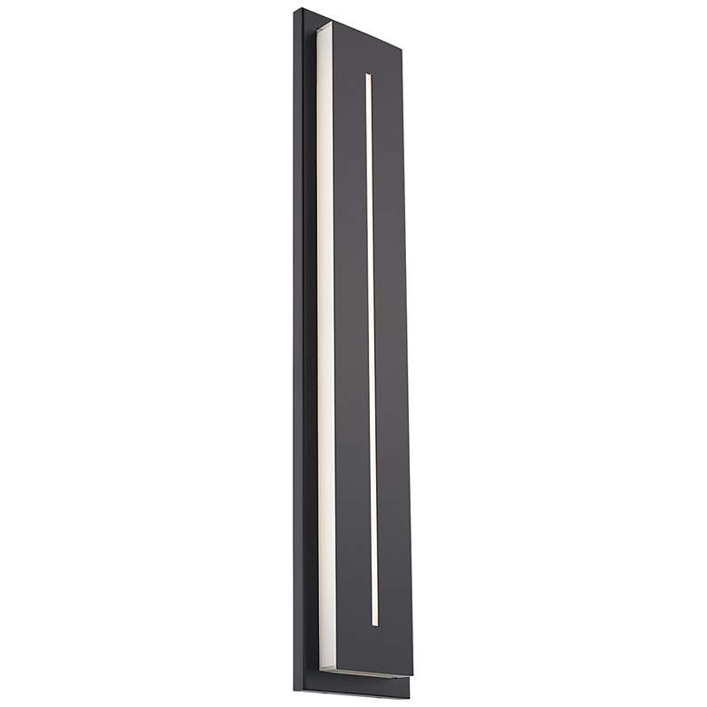 Image 2 Modern Forms Midnight 36" High Black LED Outdoor Wall Light