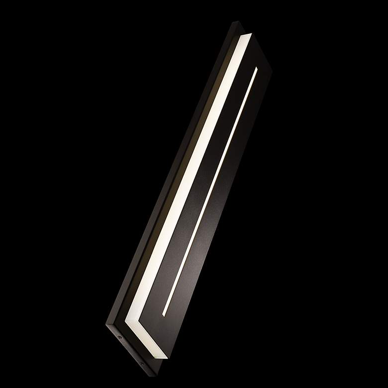 Image 5 Modern Forms Midnight 36" High Black LED Outdoor Wall Light more views