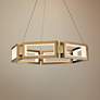 Modern Forms Mies 29"W Aged Brass 6-Light LED Chandelier 