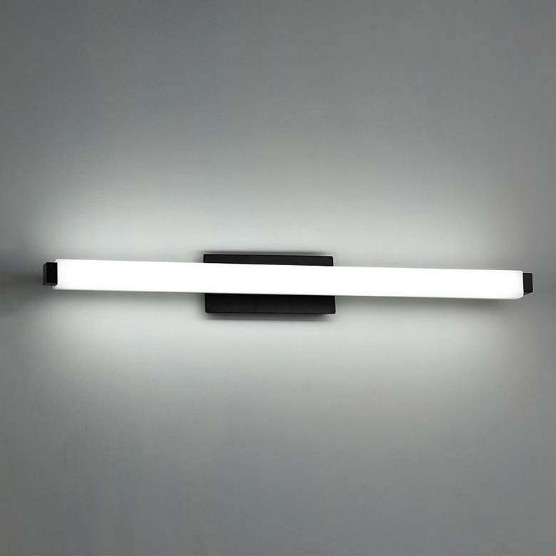 Image 2 Modern Forms Mini Vogue 24"W Black LED Bath Light more views