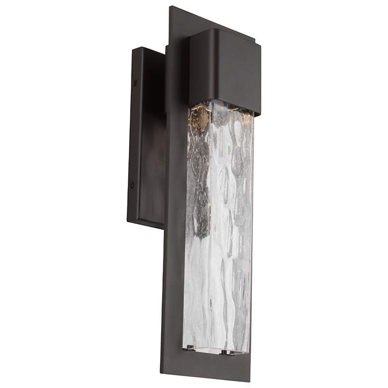 Image 2 Modern Forms Mist 16" High Bronze LED Outdoor Wall Light