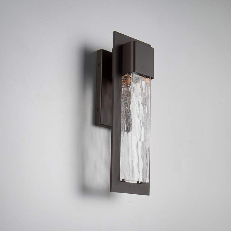 Image 5 Modern Forms Mist 16" High Bronze LED Outdoor Wall Light more views