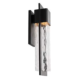 Image3 of Modern Forms Mist 20" High Black LED Outdoor Wall Light more views