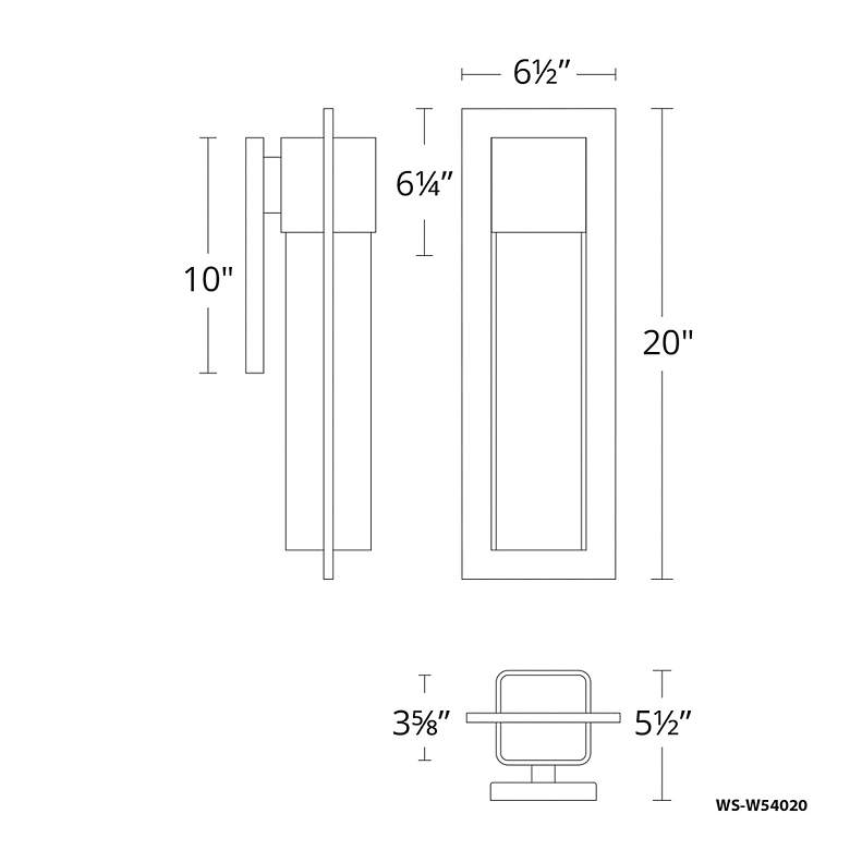 Image 5 Modern Forms Mist 20" High Bronze LED Outdoor Wall Light more views