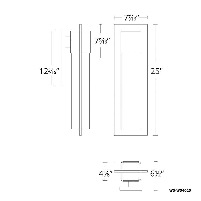 Image 4 Modern Forms Mist 25" High Bronze LED Outdoor Wall Light more views