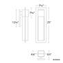 4_Modern Forms Mist 25" High Bronze LED Outdoor Wall Light more views
