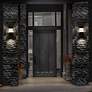 4_Modern Forms Monarch 24" High Black LED Outdoor Wall Light more views