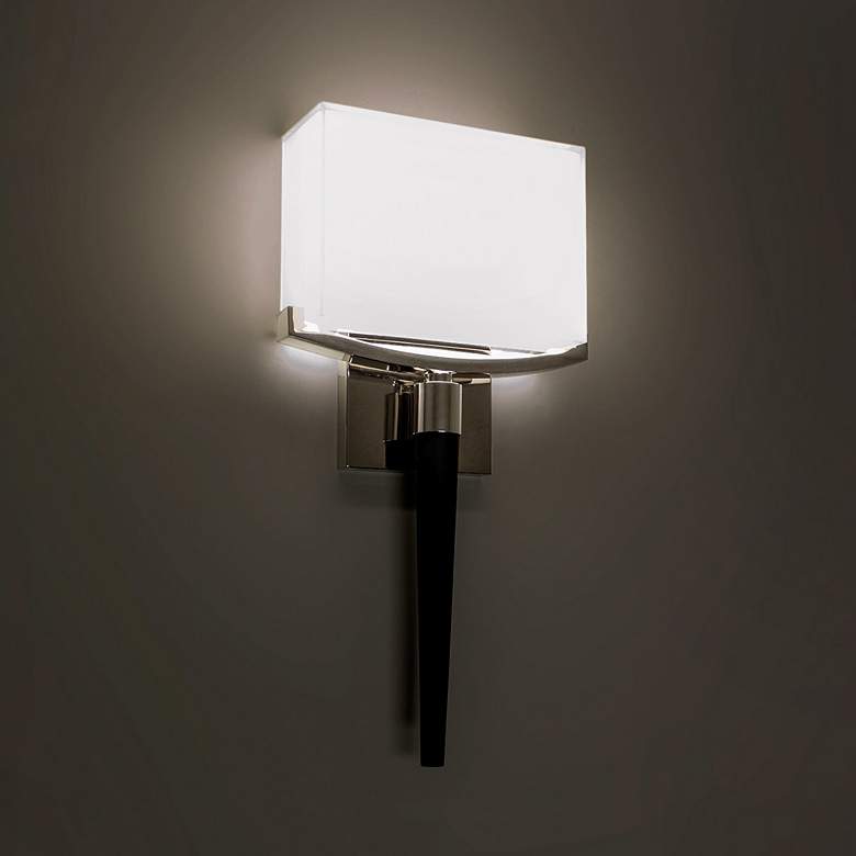 Image 1 Modern Forms Muse 18 inch High Polished Nickel LED Wall Sconce