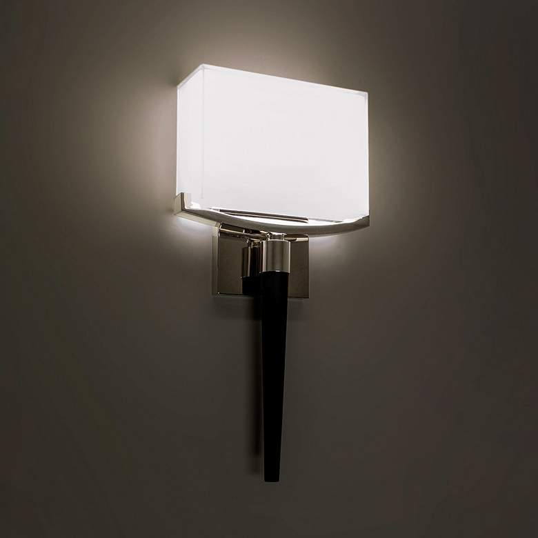 Image 1 Modern Forms Muse 18" High Polished Nickel LED Wall Sconce