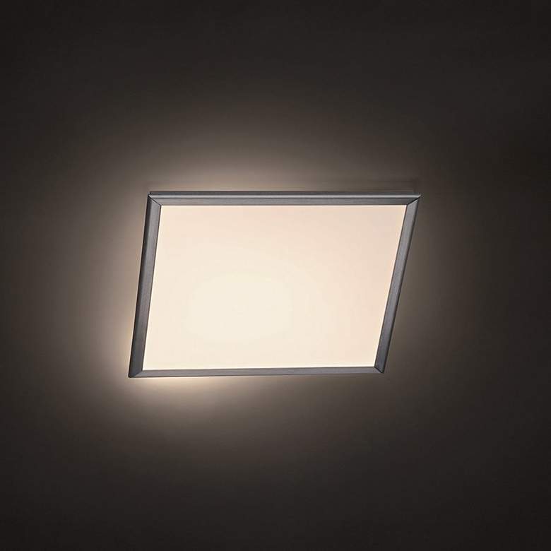 Image 2 Modern Forms Neo 12 inch Wide Brushed Aluminum LED Ceiling Light more views