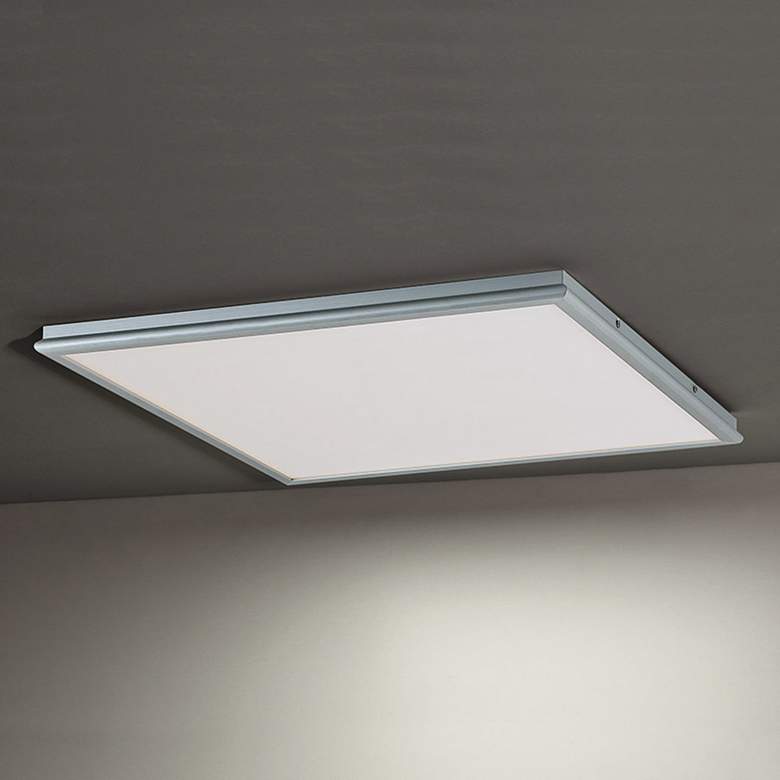 Modern Forms Neo 18&quot; Wide Brushed Aluminum LED Ceiling Light more views