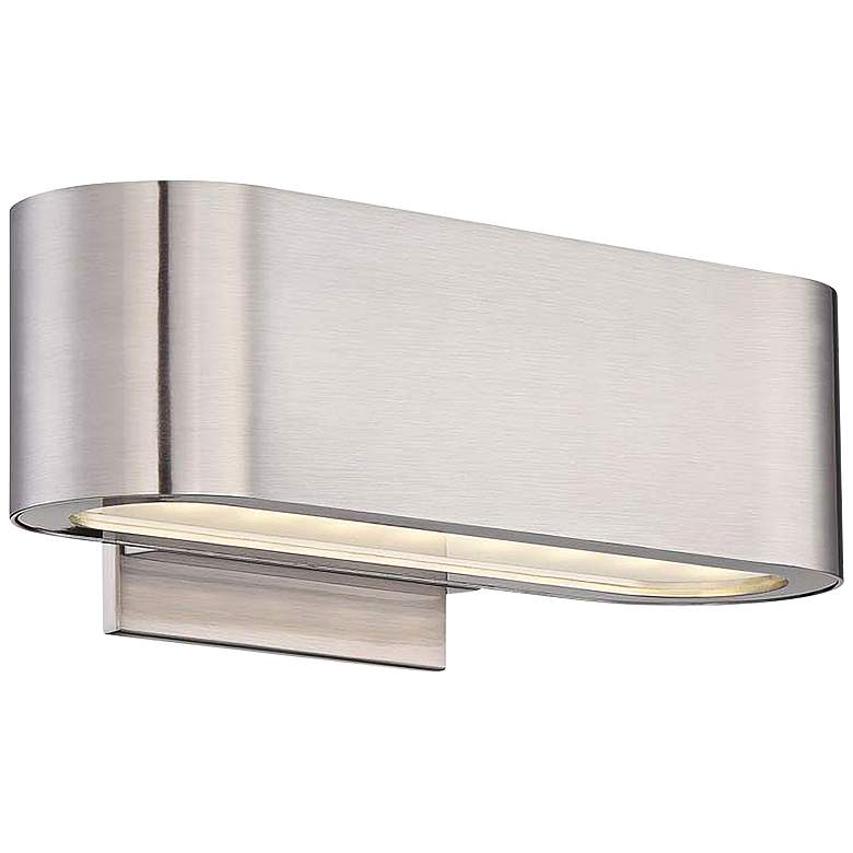 Image 1 Modern Forms Nia 4 1/2" High Brushed Nickel Up-Down LED Wall Sconce