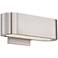 Modern Forms Nia 4 1/2" High Brushed Nickel Up-Down LED Wall Sconce