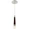 Modern Forms Padron 2" Wide Dark Walnut LED Mini Pendant