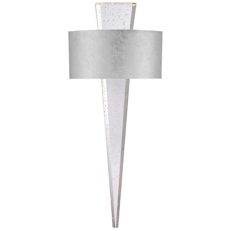 Image 1 Modern Forms Palladian 23 3/4"H Silver Leaf LED Wall Sconce