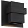 Modern Forms Pandora 9" High Black LED Outdoor Wall Light
