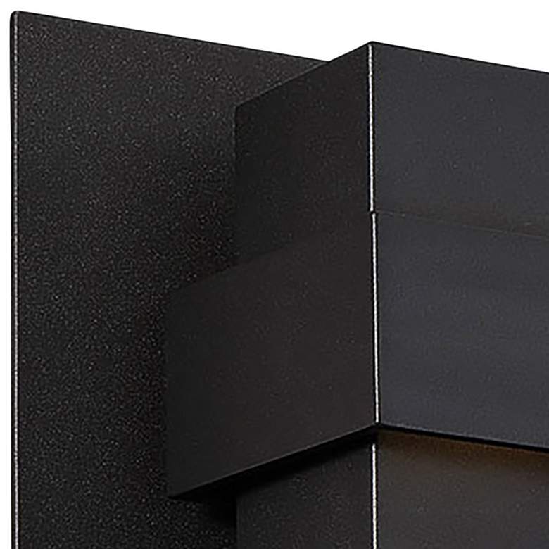 Image 3 Modern Forms Pandora 9" High Black LED Outdoor Wall Light more views