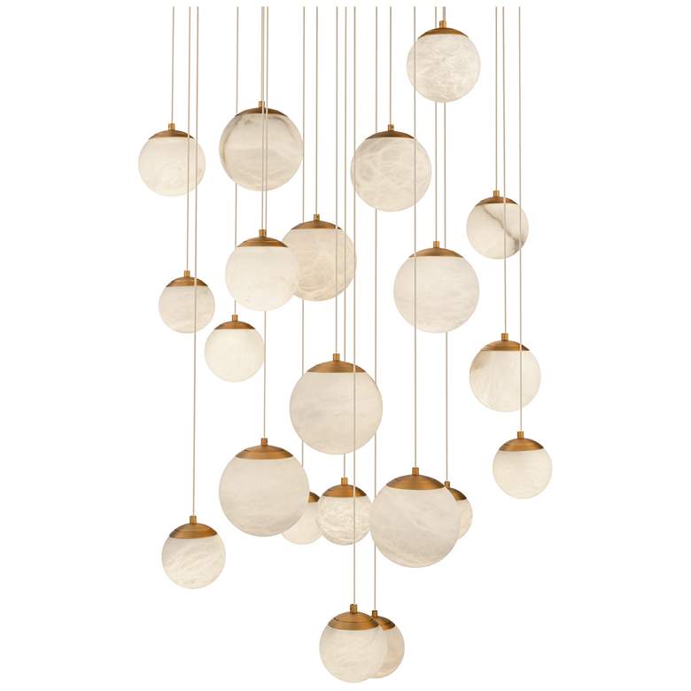 Image 1 Modern Forms Pisces 21 Light Selectable CCT in Aged Brass