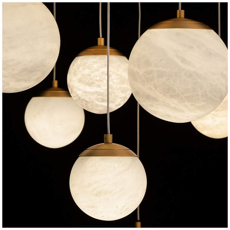 Image 4 Modern Forms Pisces 21 Light Selectable CCT in Aged Brass more views