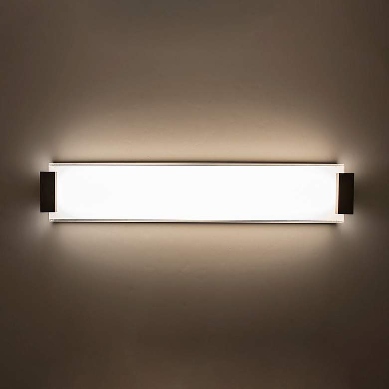 Image 2 Modern Forms Polar 26 inch Wide Brushed Nickel LED Bath Light more views