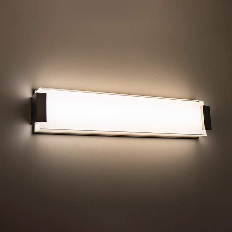 Image 3 Modern Forms Polar 26" Wide Brushed Nickel LED Bath Light more views