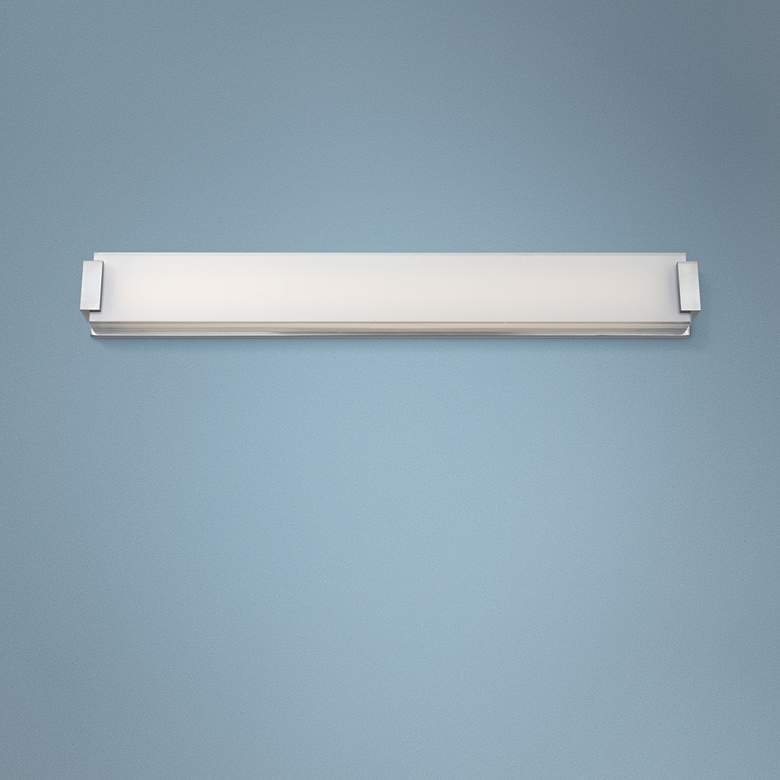 Image 1 Modern Forms Polar 40 inch Wide Brushed Nickel LED Bath Light