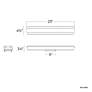 3_Modern Forms Posh 29" Wide Black LED Vanity Bath Light more views