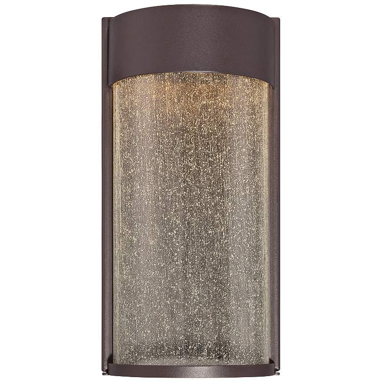 Image 1 Modern Forms Rain 12" High Bronze LED Outdoor Wall Light