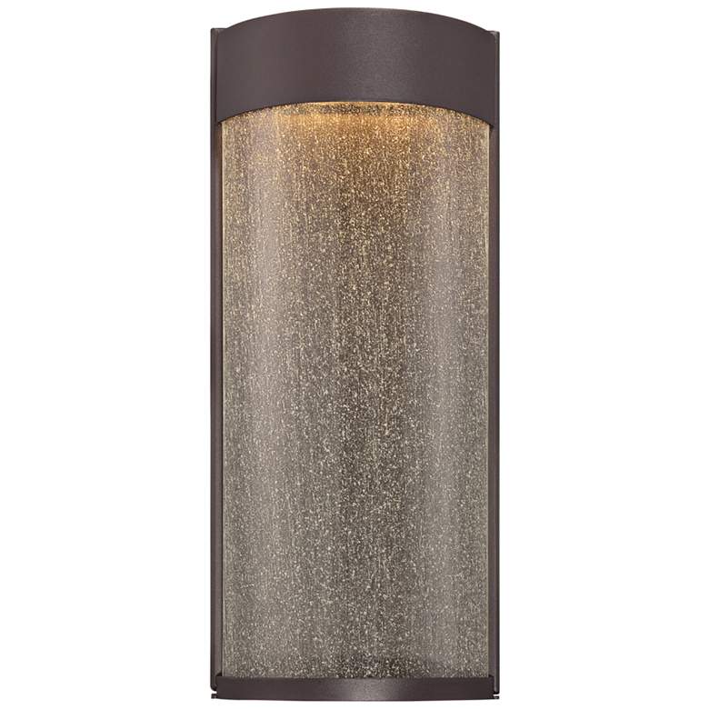 Image 1 Modern Forms Rain 16" High Bronze LED Outdoor Wall Light