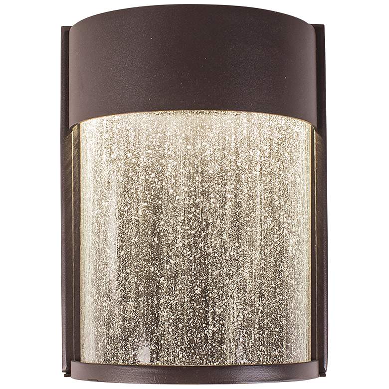 Image 1 Modern Forms Rain 8" High Modern Bronze LED Outdoor Wall Light