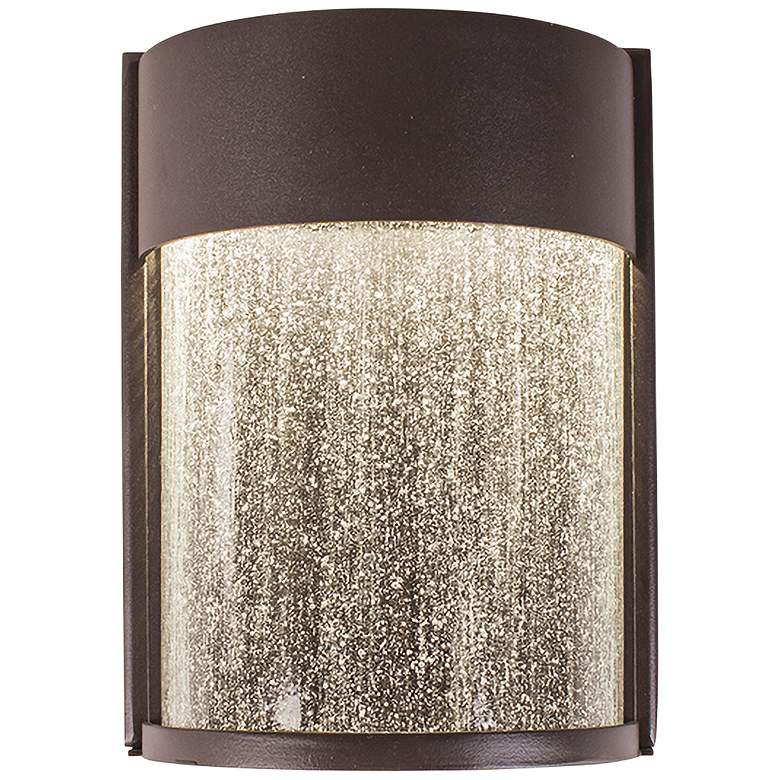 Image 1 Modern Forms Rain 8 inch High Modern Bronze LED Outdoor Wall Light