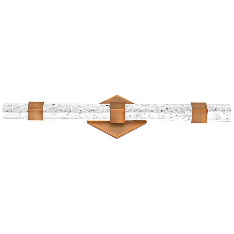 Image 5 Modern Forms Regal 28" Wide Aged Brass LED Bath Light more views