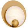 2_Modern Forms Rowlings 10" High Aged Brass LED Wall Sconce