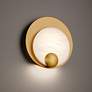 1_Modern Forms Rowlings 10" High Aged Brass LED Wall Sconce