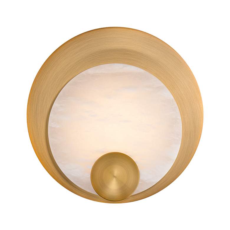 Image 3 Modern Forms Rowlings 10" High Aged Brass LED Wall Sconce more views