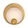 3_Modern Forms Rowlings 10" High Aged Brass LED Wall Sconce more views