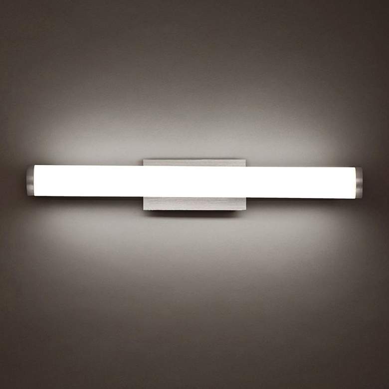 Image 3 Modern Forms Sabre 19 1/4"W Brushed Aluminum LED Bath Light more views