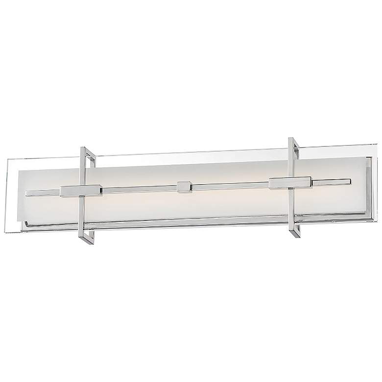 Image 1 Modern Forms Seismic 27" Wide Stainless Steel LED Bath Light