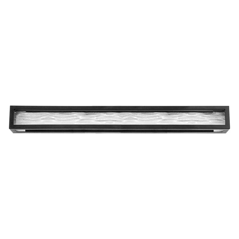 Image 2 Modern Forms Shock Waves 38 1/2" Wide Black LED Bath Light more views