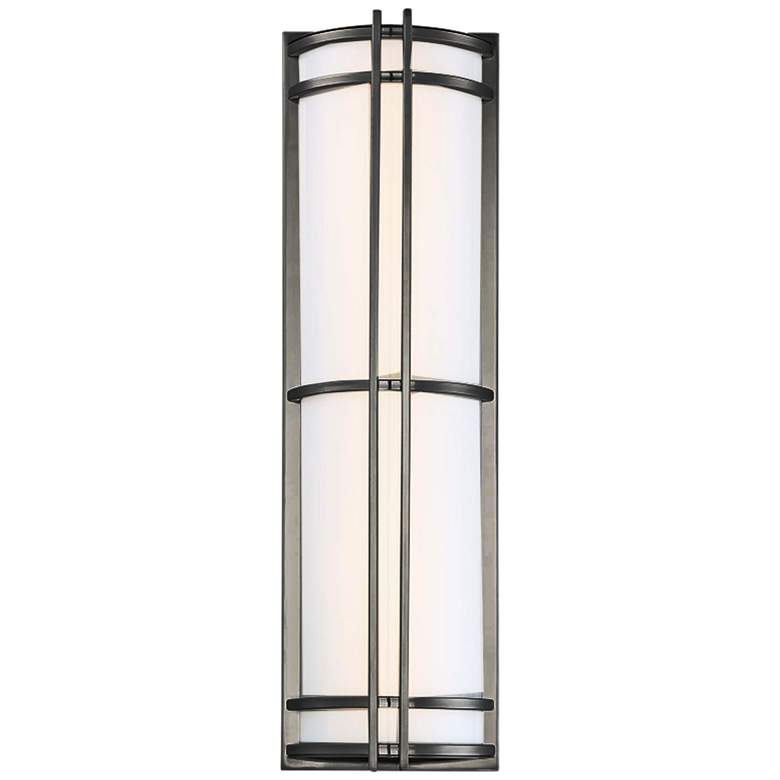 Image 1 Modern Forms Skyscraper 27"H Bronze LED Outdoor Wall Light