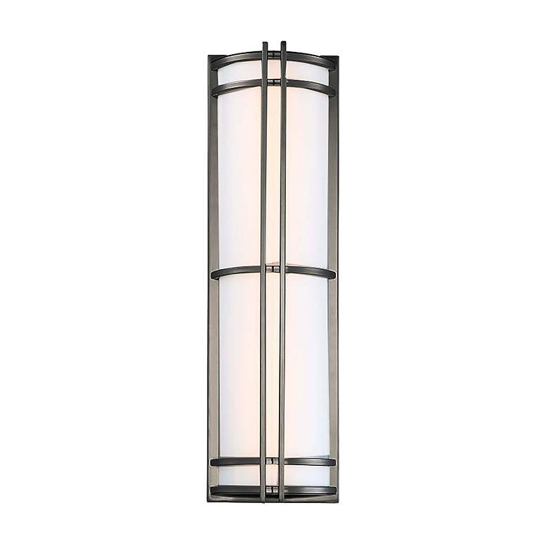 Image 1 Modern Forms Skyscraper 27"H Bronze LED Outdoor Wall Light