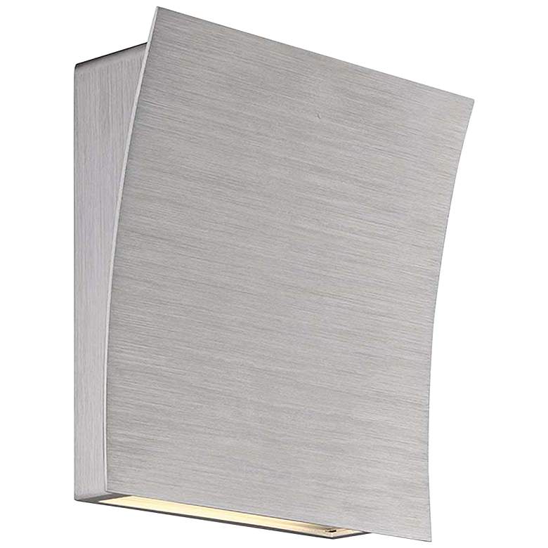 Image 2 Modern Forms Slide 10" High Brushed Aluminum LED Wall Sconce