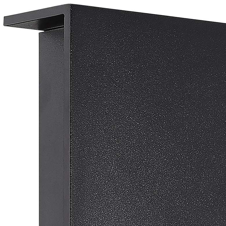 Image 2 Modern Forms Square 8" High Black LED Outdoor Wall Light more views