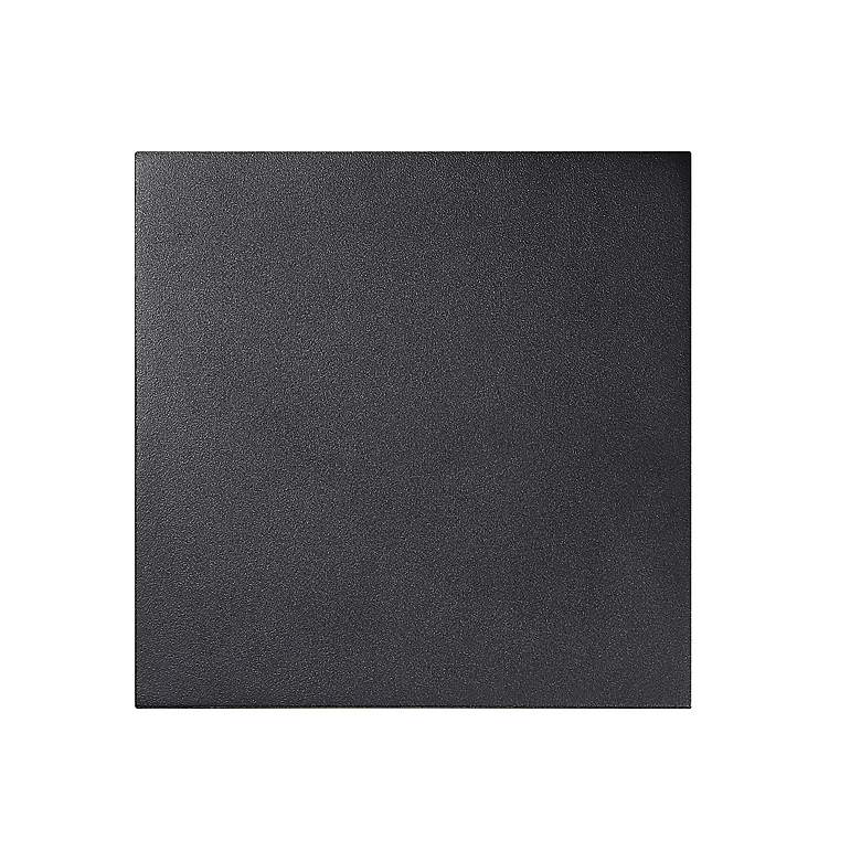 Image 3 Modern Forms Square 8" High Black LED Outdoor Wall Light more views