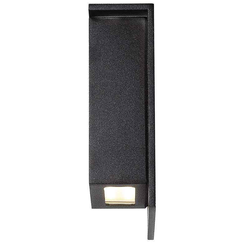Image 4 Modern Forms Square 8" High Black LED Outdoor Wall Light more views