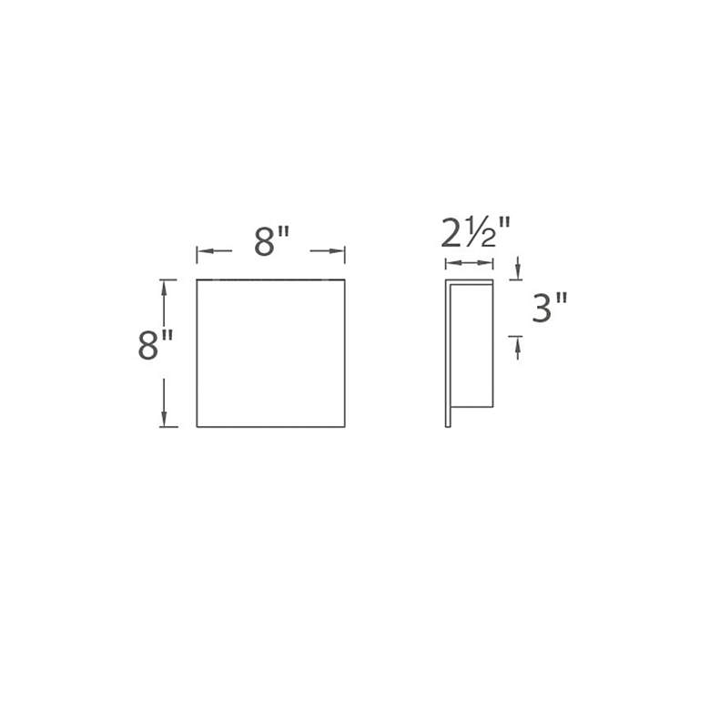 Image 5 Modern Forms Square 8" High Black LED Outdoor Wall Light more views