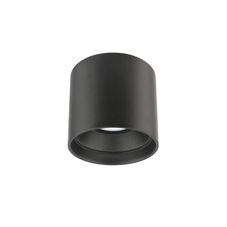 Image 2 Modern Forms Squat 5" Wide Black 4000K LED Outdoor Ceiling Light more views